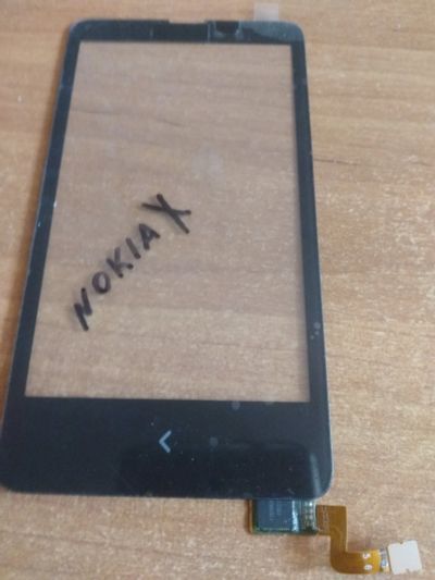 Лот: 11687560. Фото: 1. Тачскрин Nokia X (RM-980) Черный. Дисплеи, дисплейные модули, тачскрины