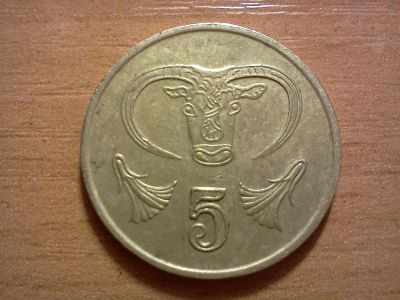 Лот: 6560694. Фото: 1. 5 центов кипр. Европа