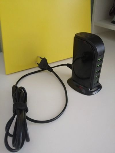 Лот: 16940488. Фото: 1. Зарядное usb (сетевое 5 портов... Зарядные устройства, блоки питания, адаптеры сетевые для смартфонов