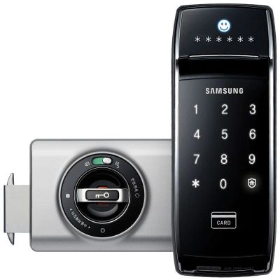 Лот: 10653669. Фото: 1. Электронный накладной замок Samsung... Cистемы контроля и управления доступом (СКУД)