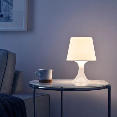 Лот: 18143686. Фото: 1. Лампа настольная белая IKEA Икеа... Настольные лампы и светильники