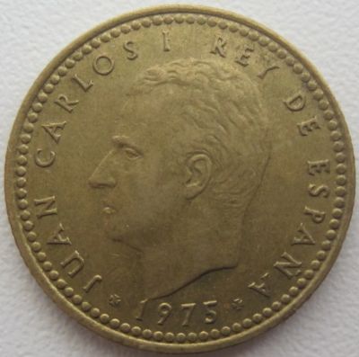 Лот: 3814436. Фото: 1. Испания 1 песета 1975. Европа