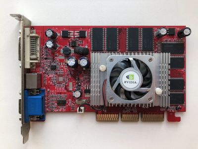 Лот: 25038388. Фото: 1. AGP 256Mb Palit GeForce FX5500... Видеокарты