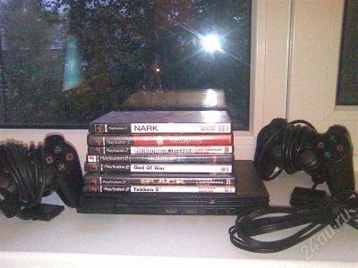 Лот: 515010. Фото: 1. PlayStation2 Slim/PS2 (чипованная... Игровые приставки, консоли