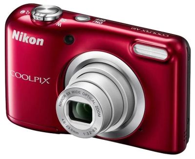 Лот: 7090704. Фото: 1. Фотокамера Nikon A10 Red 16Mpx... Цифровые компактные