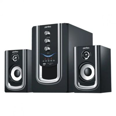 Лот: 14291668. Фото: 1. Колонки Perfeo 2.1 "Rivera" (20W... Активные акустические системы