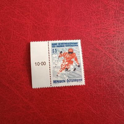 Лот: 24688269. Фото: 1. 1991 г, Австрия, горнолыжный спорт. Марки