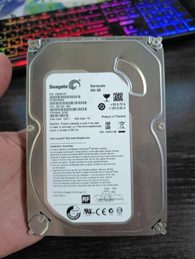 Лот: 19113786. Фото: 1. 500gb seagate. Жёсткие диски