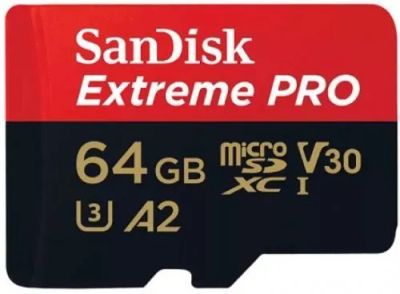 Лот: 24616928. Фото: 1. Карта памяти SanDisk 64GB Extreme... Карты памяти