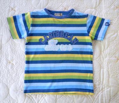 Лот: 5947466. Фото: 1. Полосатая футболочка Carribean... Футболки, поло, топы, лонгсливы