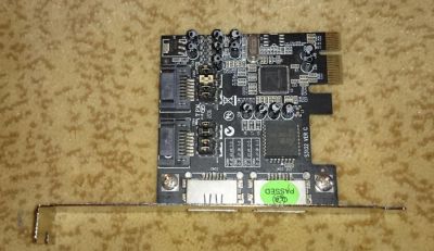 Лот: 4411685. Фото: 1. 2х портовый E-SATA/SATA-контроллер... Платы расширения, контроллеры, доп. порты