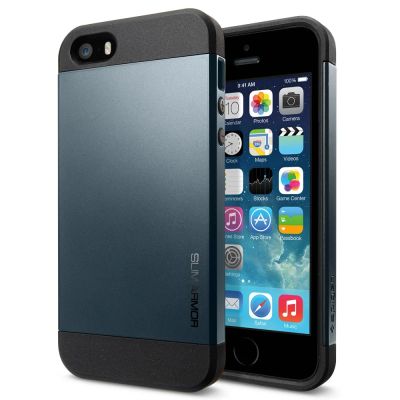 Лот: 3345251. Фото: 1. Spigen SGP Slim Armor (Metal Slate... Чехлы, бамперы
