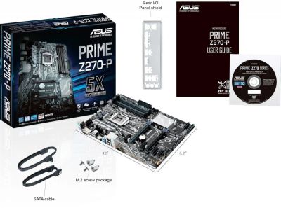 Лот: 10951625. Фото: 1. Материнская плата Asus z270p. Материнские платы
