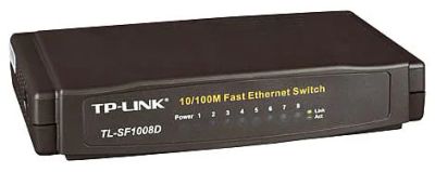 Лот: 13792405. Фото: 1. Коммутатор TP-Link TL-SF1008D... Маршрутизаторы (роутеры)