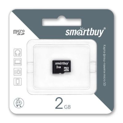 Лот: 9061796. Фото: 1. Карта памяти microSD 2GB Smartbuy... Карты памяти