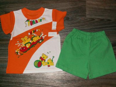 Лот: 7405926. Фото: 1. Комплект д/м Summer holiday оранж... Костюмы, пиджаки, комбинезоны