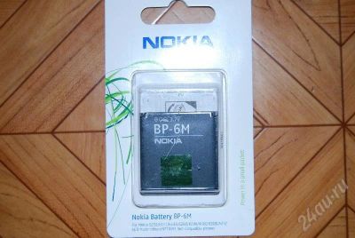 Лот: 163308. Фото: 1. Аккумулятор Nokia BP-6M ориг. Аккумуляторы