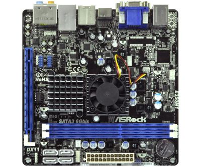 Лот: 9431583. Фото: 1. Материнская плата ASRock E350M1... Материнские платы