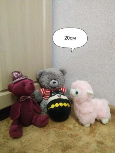 Лот: 16012664. Фото: 1. Мягкие игрушки 4 шт. Мягкие