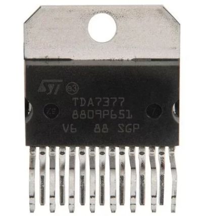 Лот: 11774606. Фото: 1. TDA7377 УМЗЧ 2х30 Вт (d10). Микросхемы