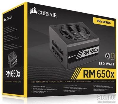 Лот: 8186776. Фото: 1. Corsair RM650x 650 Watt. Корпуса, блоки питания