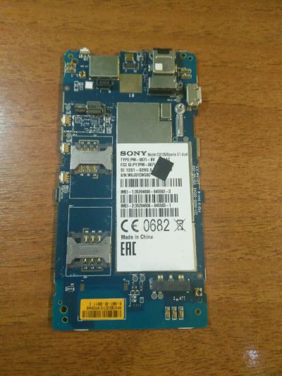 Лот: 10880662. Фото: 1. Основная плата Sony D2105 E1 dual. Микросхемы и платы