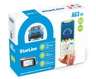 Лот: 19102183. Фото: 1. StarLine A63 v2 2CAN+2LIN ECO. Автомобильные сигнализации