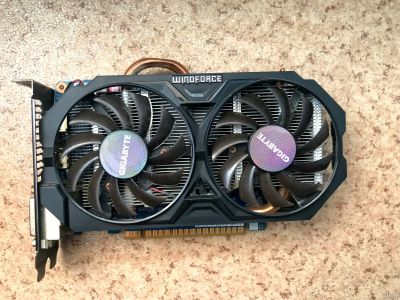 Лот: 17917599. Фото: 1. Видеокарта Gigabyte GeForce GTX... Видеокарты