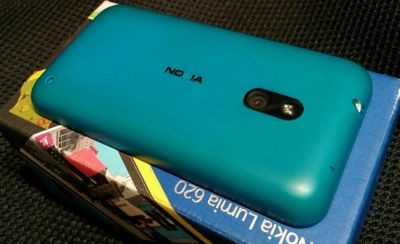 Лот: 4663924. Фото: 1. Nokia Lumia 620 Cyan, возможен... Смартфоны