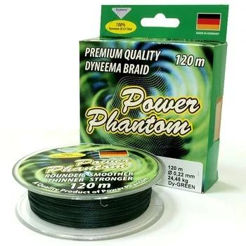 Лот: 5060595. Фото: 1. Шнур Power Phantom green 92м 0... Леска, блесны, крючки, мормышки