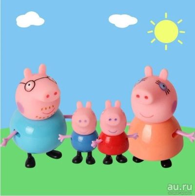 Лот: 8114712. Фото: 1. Семья свинки Пеппы (мама свинка... Другое (игрушки)