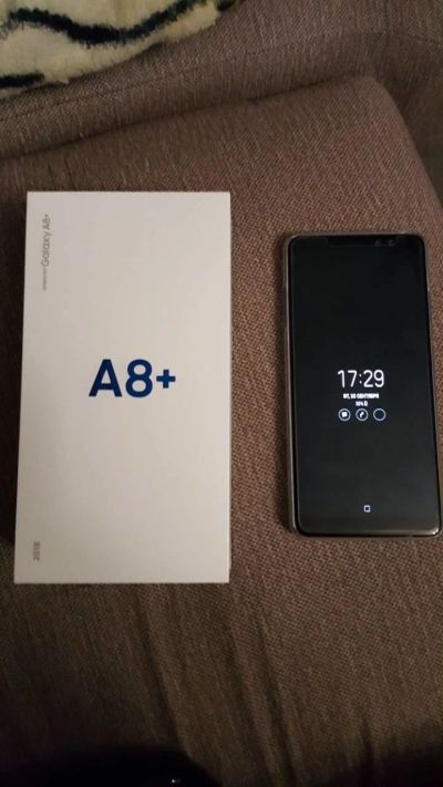 Лот: 12182227. Фото: 1. Samsung A8+ куплен 19.09.2018. Смартфоны