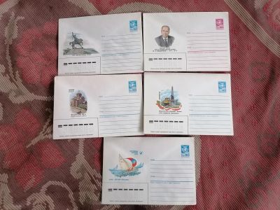 Лот: 25394457. Фото: 1. Конверты СССР 1986, 1987 гг. Чистые. Открытки, конверты