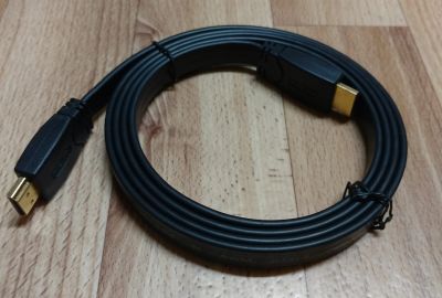 Лот: 12447488. Фото: 1. Кабель HDMI плоский (1,5 м.). Шлейфы, кабели, переходники