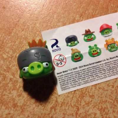 Лот: 6730304. Фото: 1. Игрушка свинка из Angry birds. Игрушки