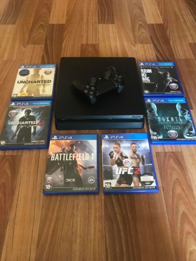 Лот: 11544073. Фото: 1. Продам PlayStation 4 состояние... Игровые приставки, консоли