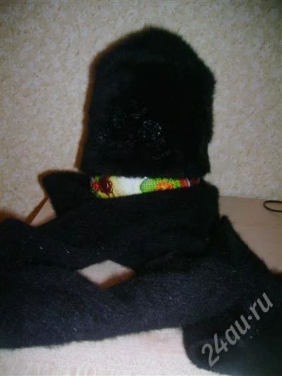 Лот: 653011. Фото: 1. Комплект (шапка+шарфик) из ангоры. Головные уборы