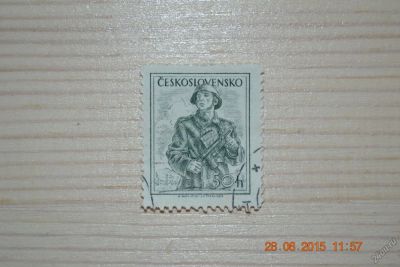 Лот: 5731980. Фото: 1. Марка Чехословакии 1954г. Армия. Марки