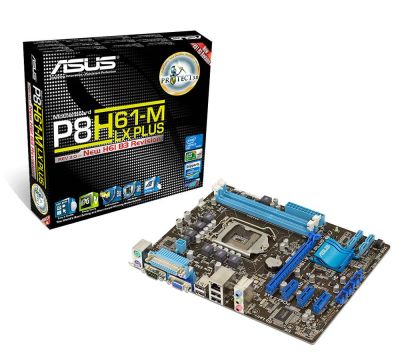 Лот: 15268386. Фото: 1. Asus P8H61-M LX PLUS Socket LGA... Материнские платы