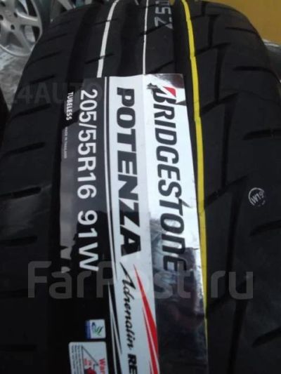 Лот: 12951308. Фото: 1. Автошины 205/55 R-16 Bridgestone... Шины