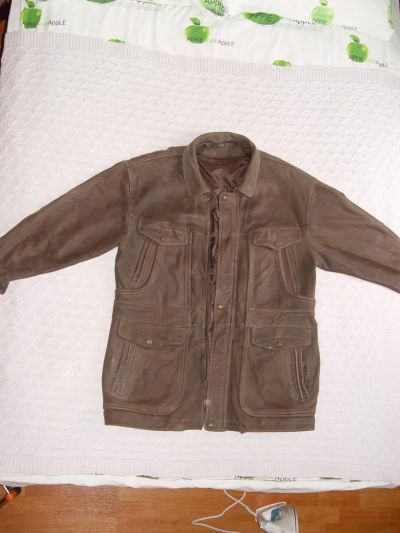 Лот: 6123814. Фото: 1. куртка мужская коричневая натуральная... Верхняя одежда