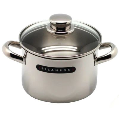 Лот: 24545141. Фото: 1. Ковш с крышкой SILAMPOS Low Cost... Кастрюли