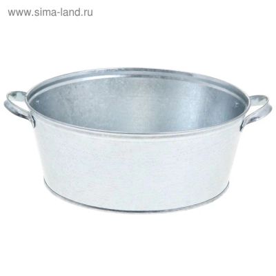 Лот: 7991205. Фото: 1. Таз оцинкованный круглый 13 л... Баки, ёмкости