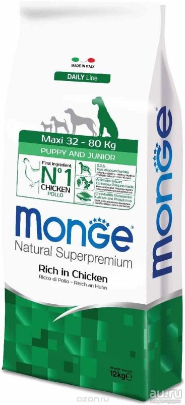 Лот: 17897623. Фото: 1. Monge (Монж) Dog Maxi корм для... Корма