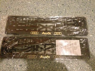 Лот: 3032643. Фото: 1. Рамка под гос.номер Audi. Другое (автозапчасти)