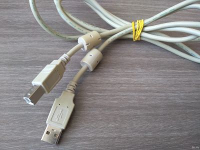 Лот: 17183411. Фото: 1. Кабель USB A 2.0 - USB B 2.0. Шлейфы, кабели, переходники
