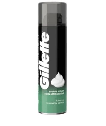 Лот: 19024568. Фото: 1. Пена для бритья Gillette Ментол... Уход за волосами 