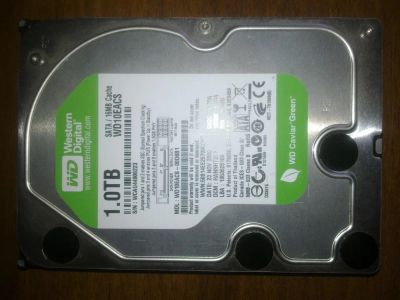 Лот: 5104365. Фото: 1. Жесткий диск 1Tb Western Digital... Жёсткие диски (HDD)