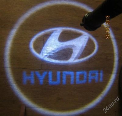 Лот: 2742247. Фото: 1. LED проекторы логотипа Hyundai... Детали тюнинга