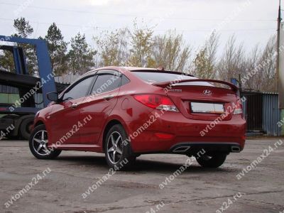 Лот: 5990300. Фото: 1. Спойлер, Hyundai Solaris, Хендай... Детали тюнинга
